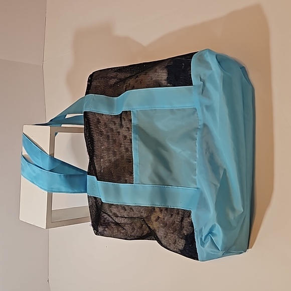 Handcrafted Upcycle Bag Hand Knit Crochet Stitch Handmade Multicolored Stripes - Picture 9 of 17